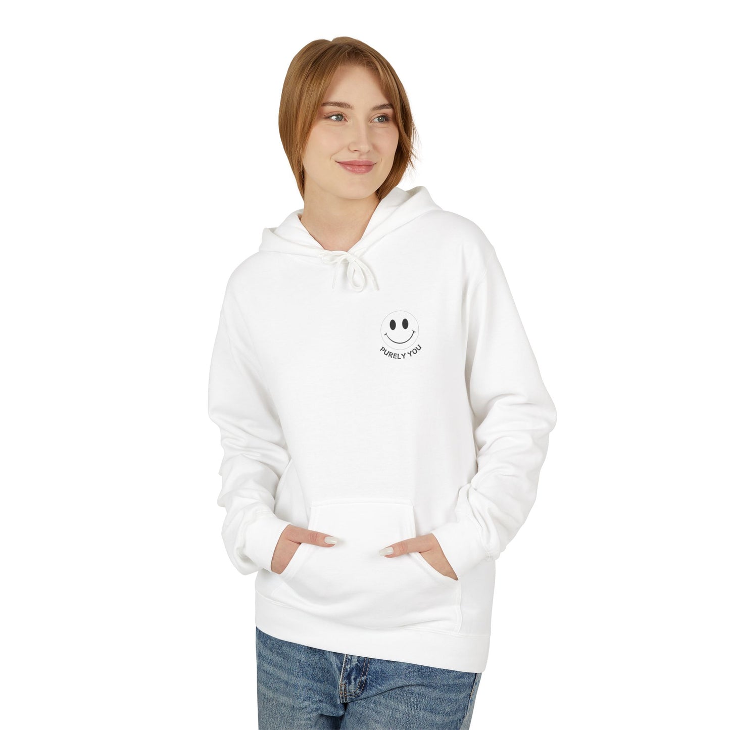 Purely You Smiley Hoodie - Unisex Midweight Softstyle - 10 Reasons to Be You