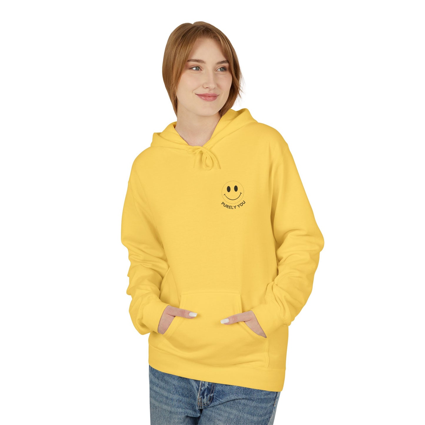 Purely You Smiley Hoodie - Unisex Midweight Softstyle - 10 Reasons to Be You