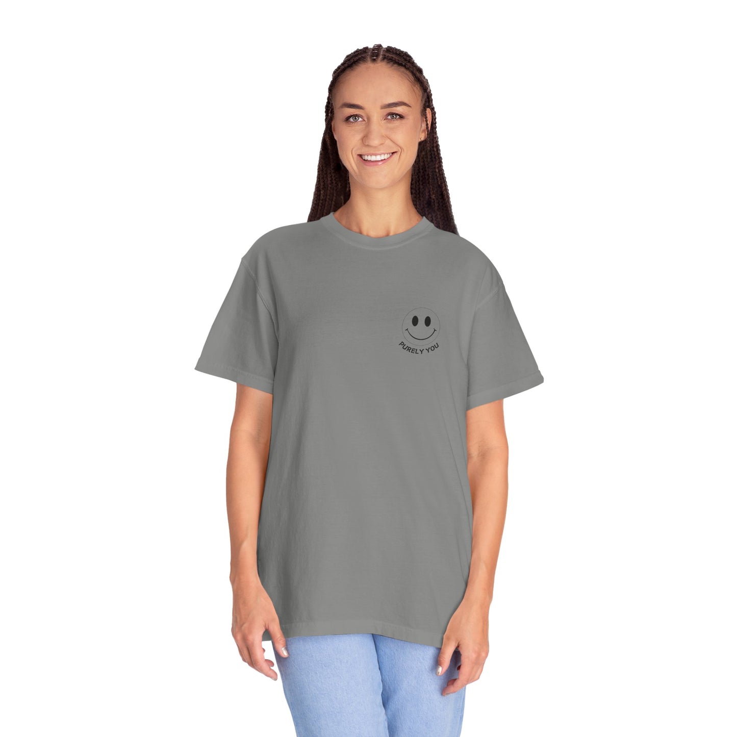 Purely You Unisex Garment-Dyed T-Shirt - Vintage Smile Design