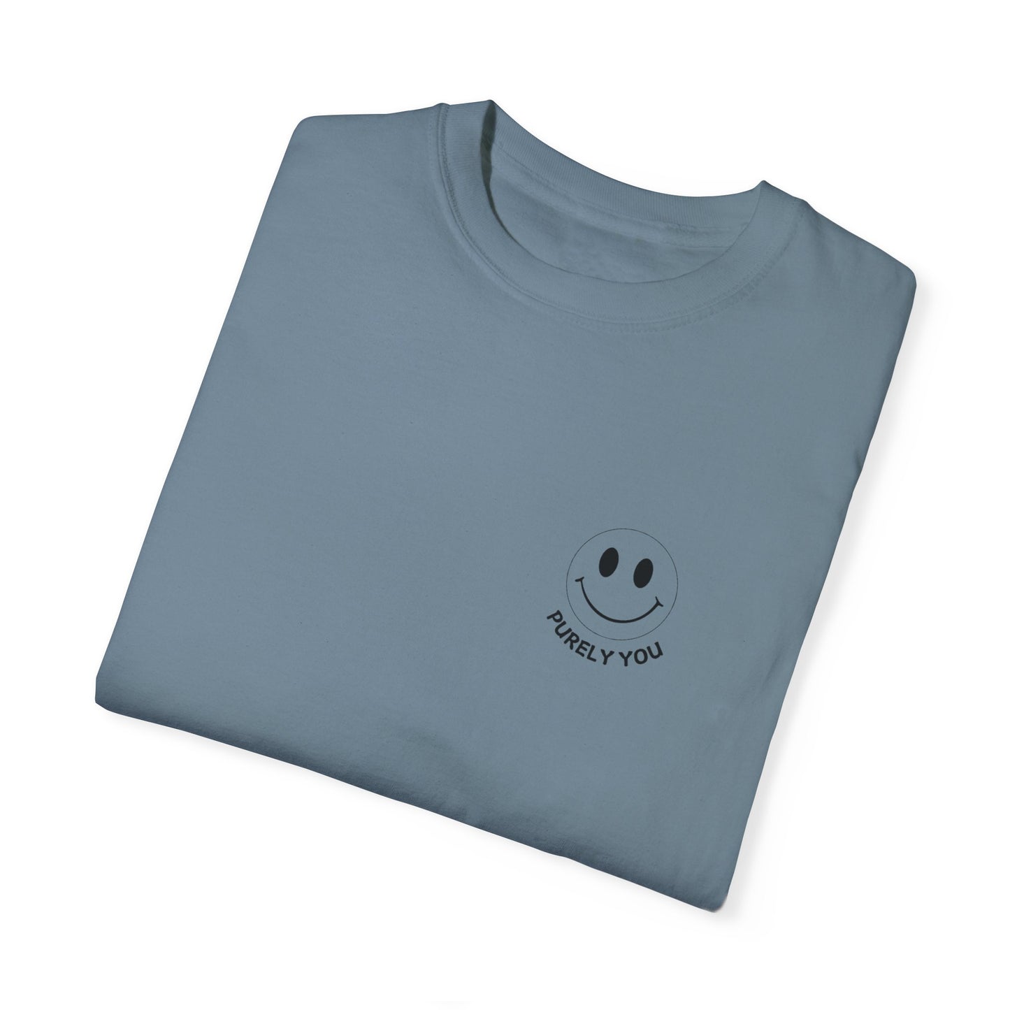 Purely You Unisex Garment-Dyed T-Shirt - Vintage Smile Design