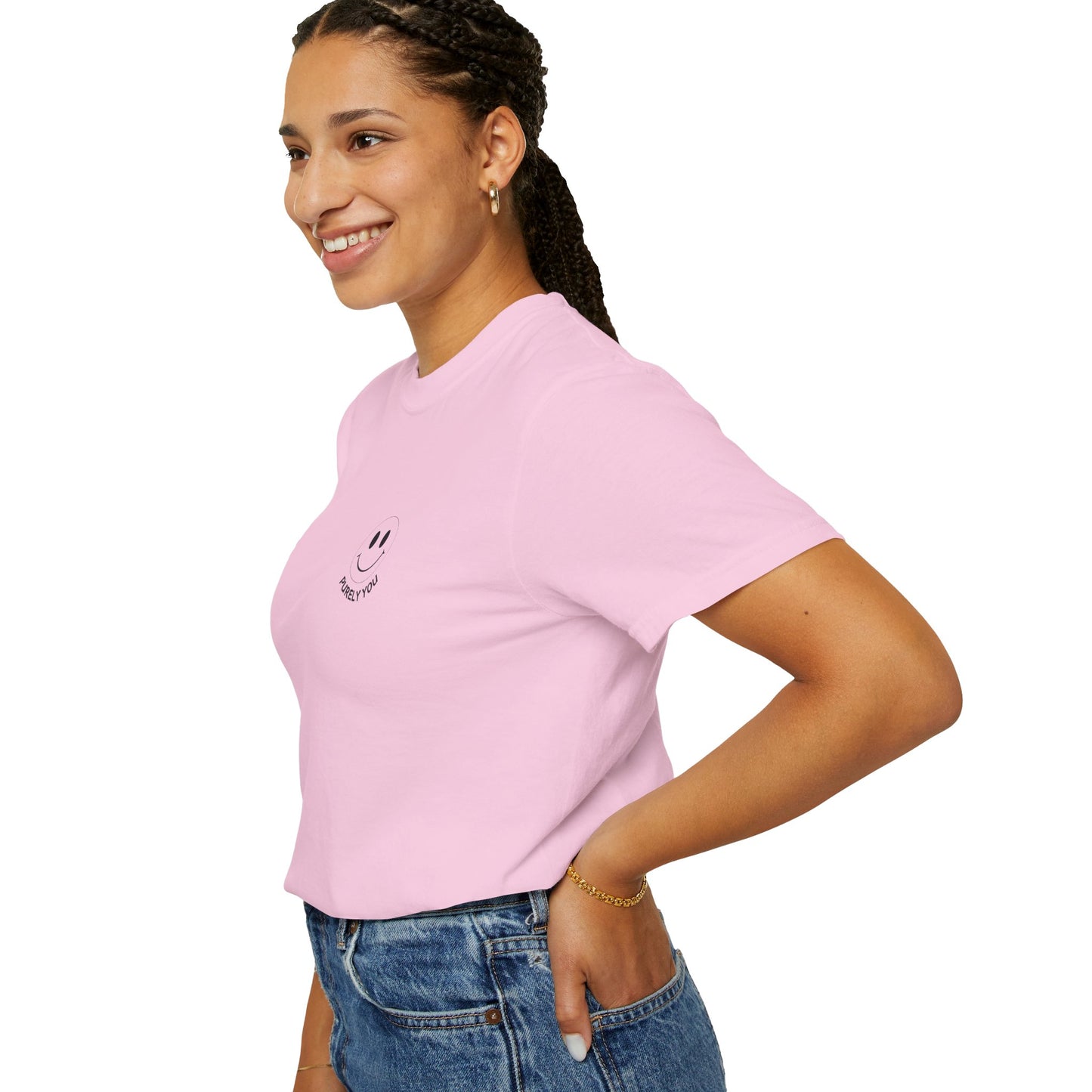 Purely You Unisex Garment-Dyed T-Shirt - Vintage Smile Design