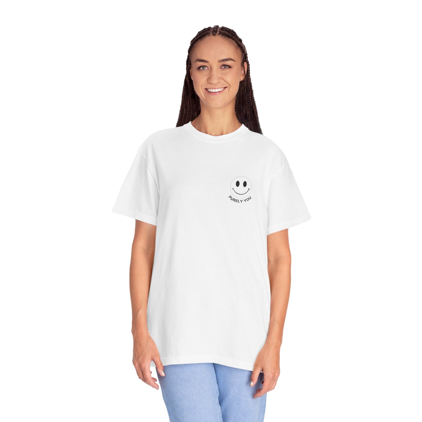 Purely You Unisex Garment-Dyed T-Shirt - Vintage Smile Design