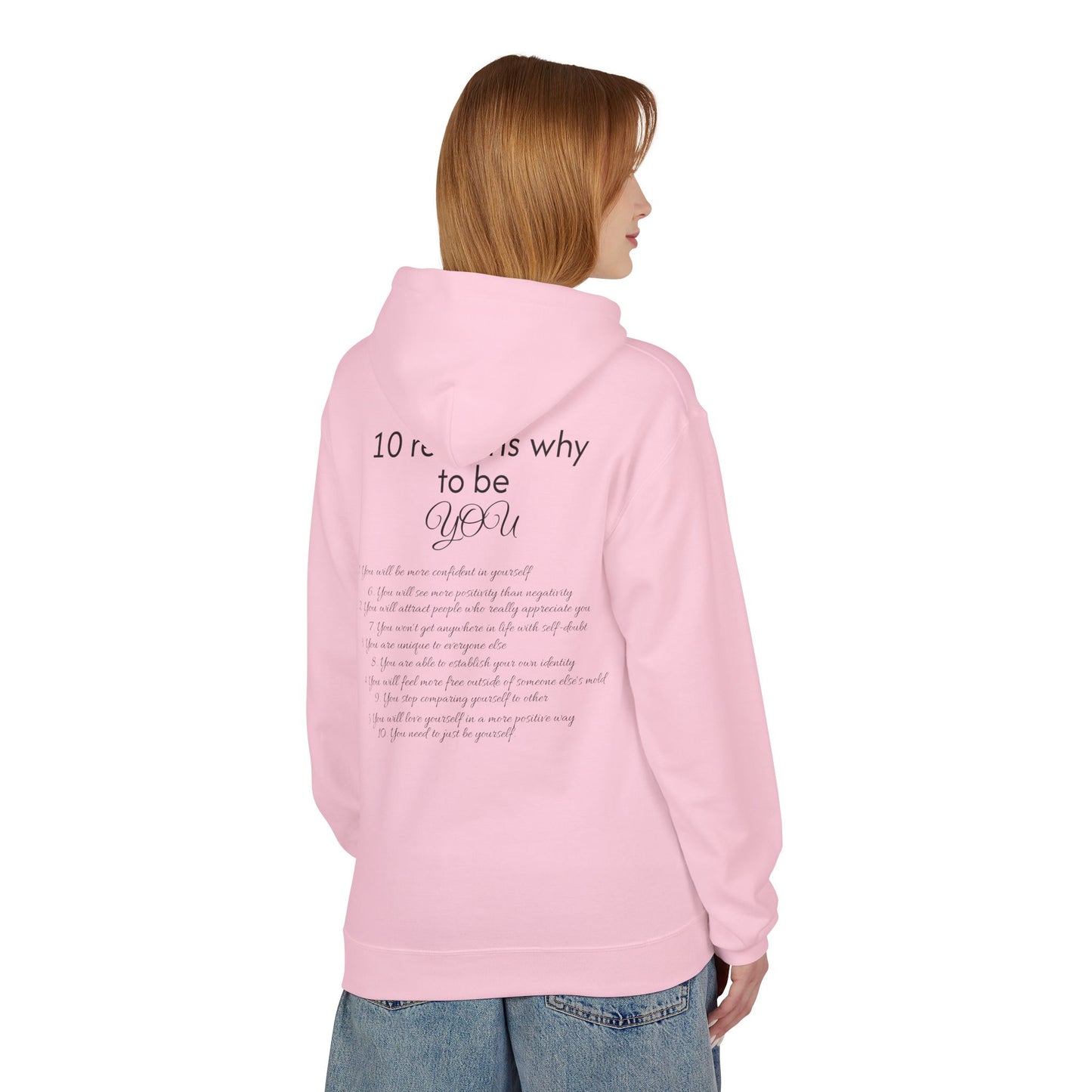 Purely You Smiley Hoodie - Unisex Midweight Softstyle - 10 Reasons to Be You