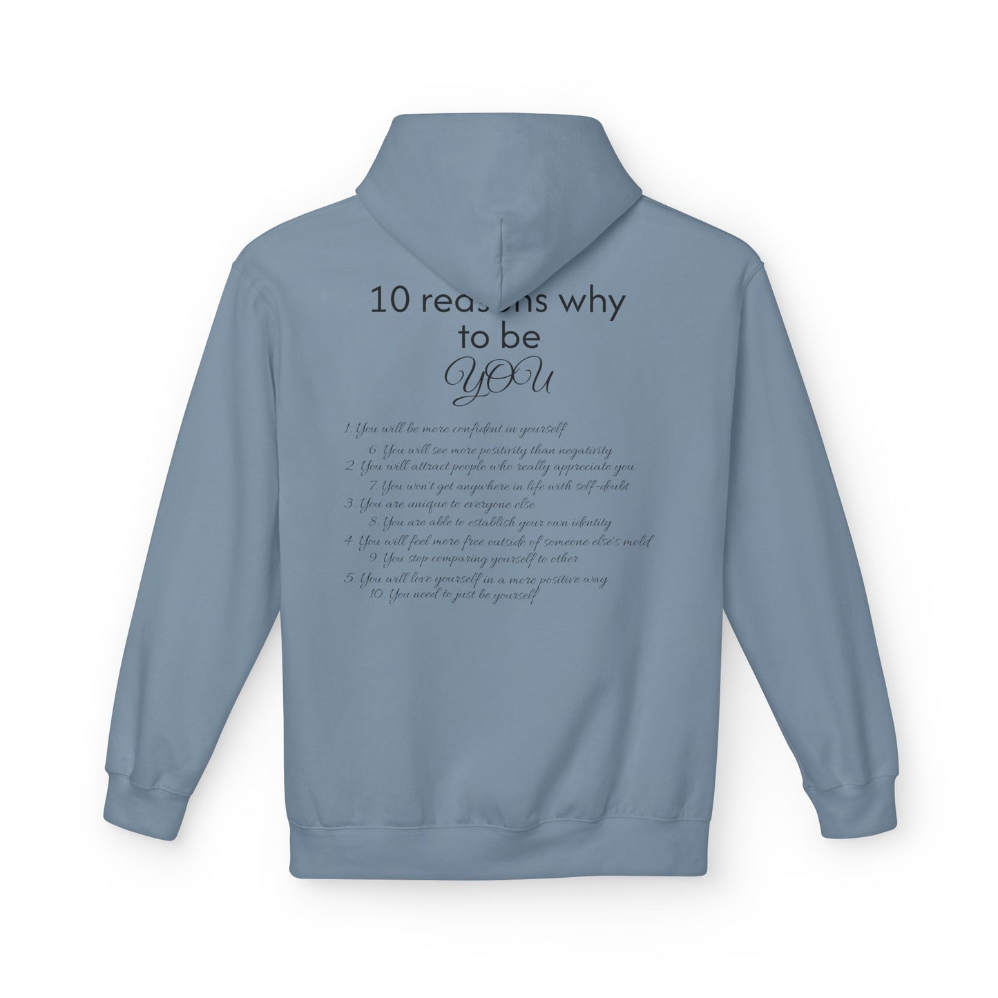 Purely You Smiley Hoodie - Unisex Midweight Softstyle - 10 Reasons to Be You