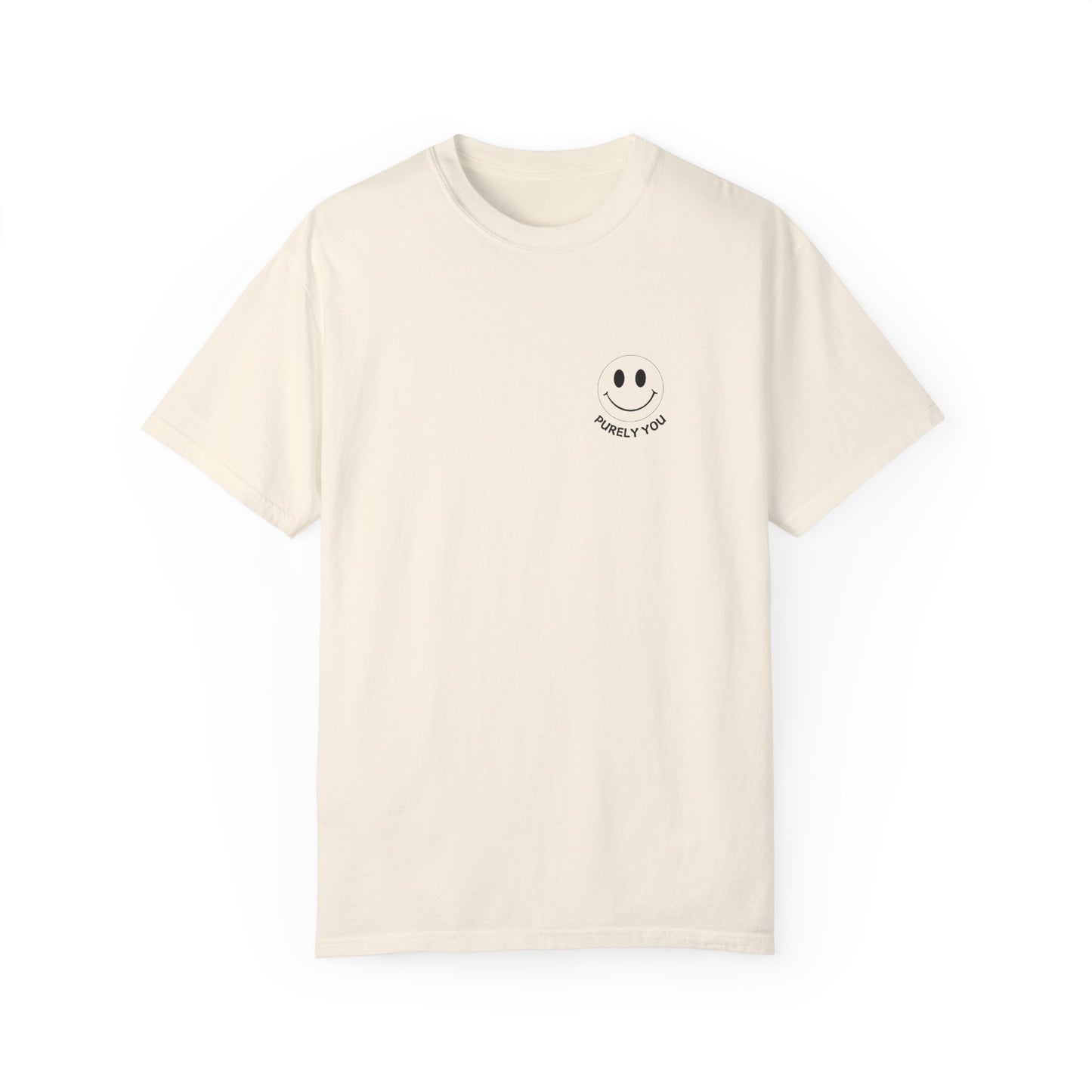 Purely You Unisex Garment-Dyed T-Shirt - Vintage Smile Design