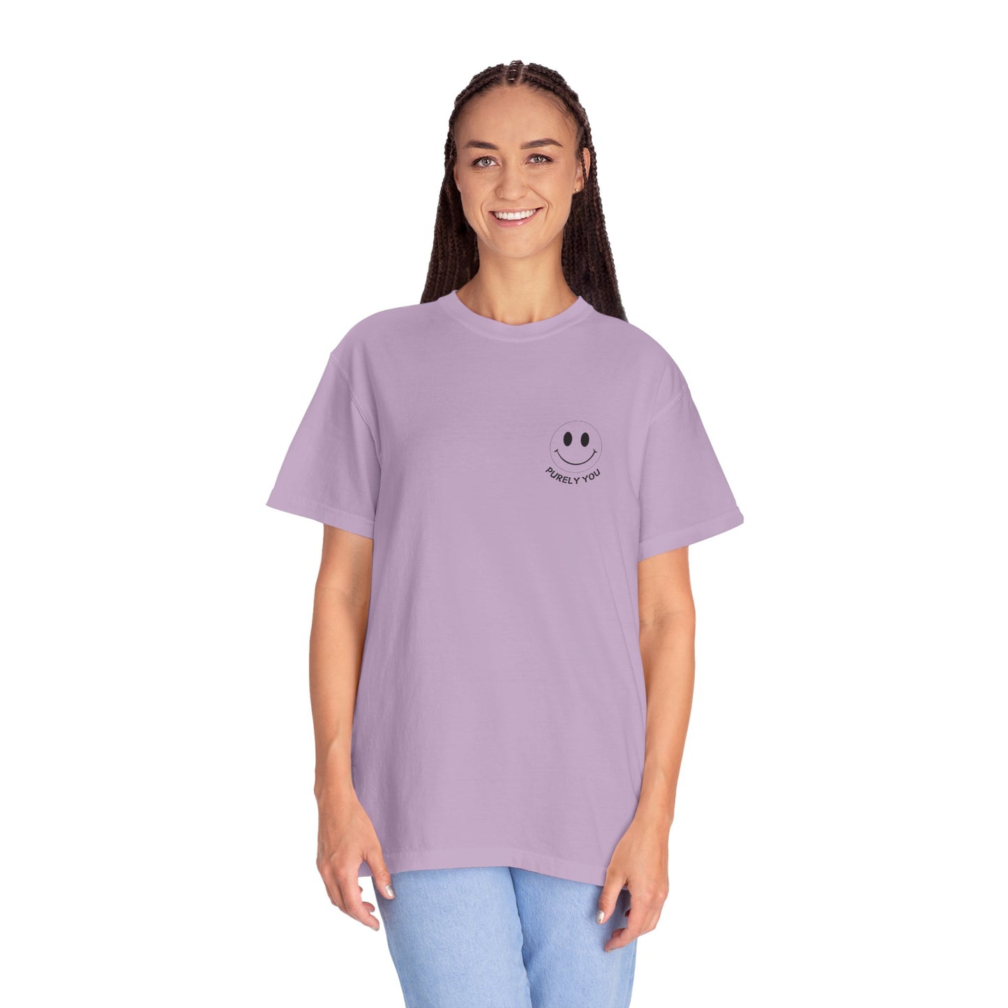 Purely You Unisex Garment-Dyed T-Shirt - Vintage Smile Design