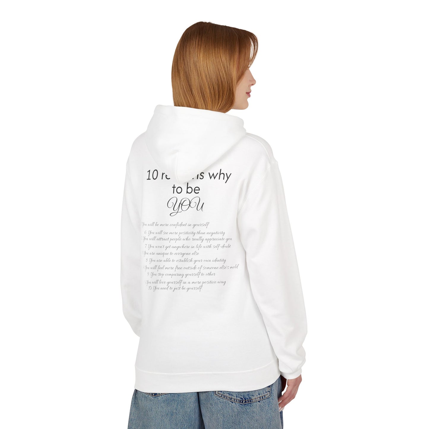 Purely You Smiley Hoodie - Unisex Midweight Softstyle - 10 Reasons to Be You