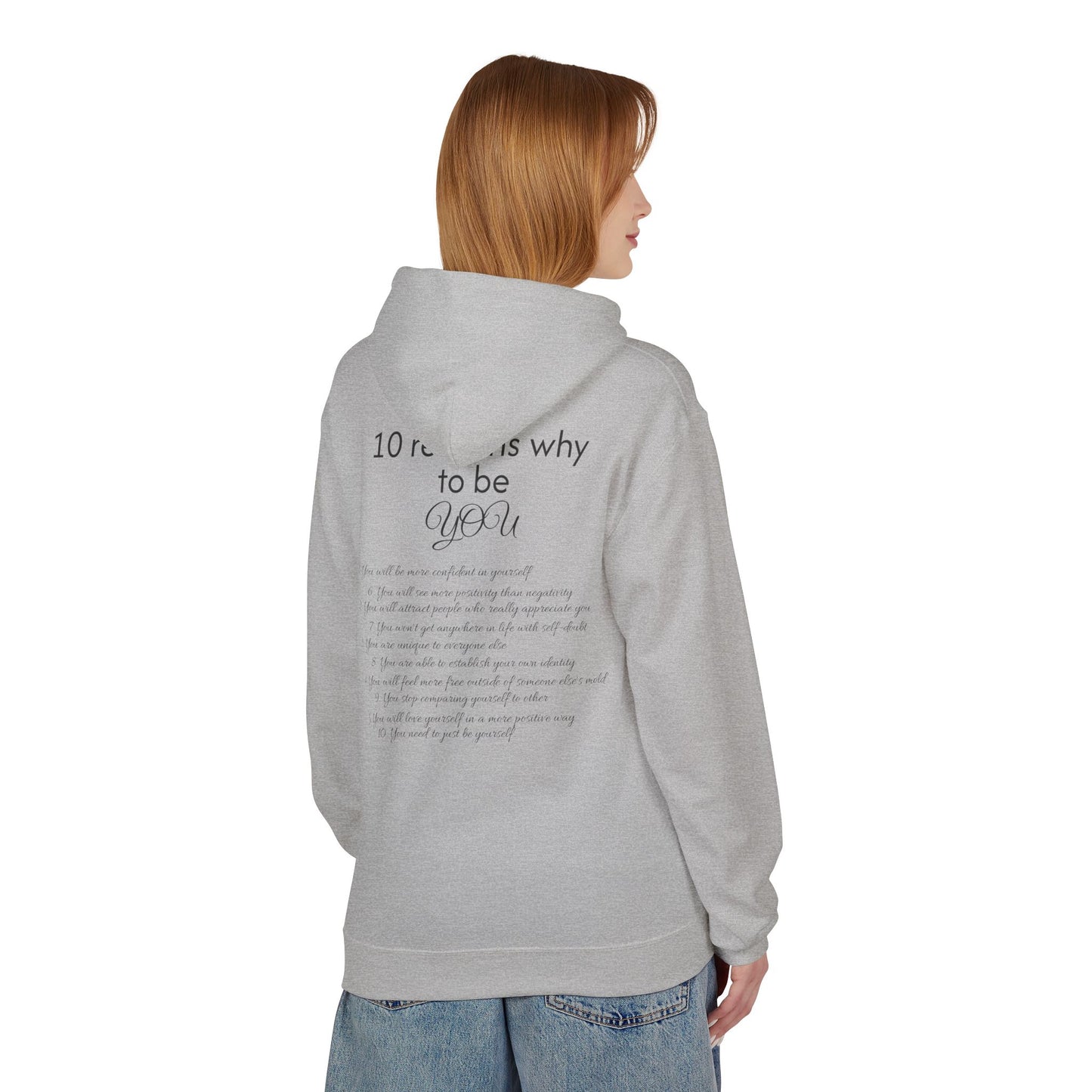 Purely You Smiley Hoodie - Unisex Midweight Softstyle - 10 Reasons to Be You