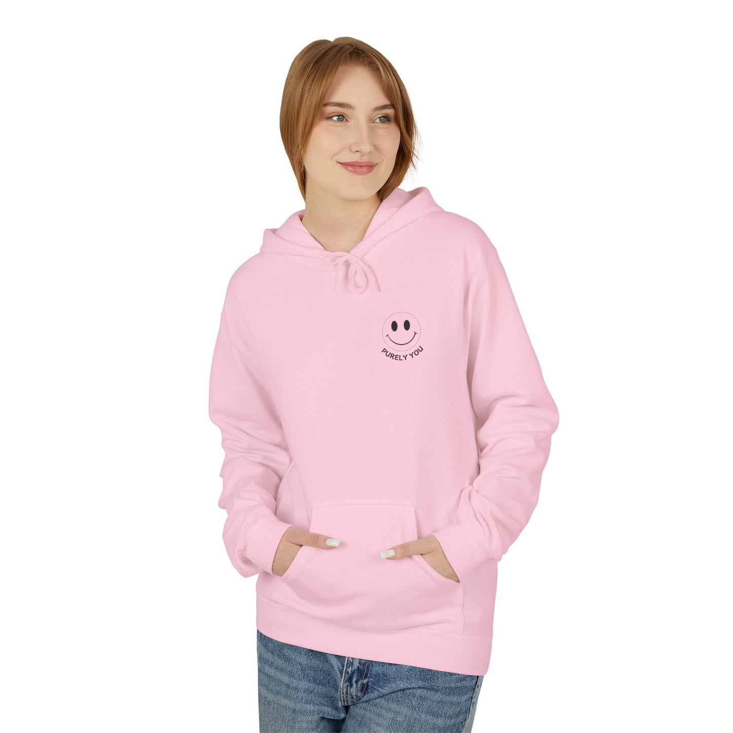 Purely You Smiley Hoodie - Unisex Midweight Softstyle - 10 Reasons to Be You
