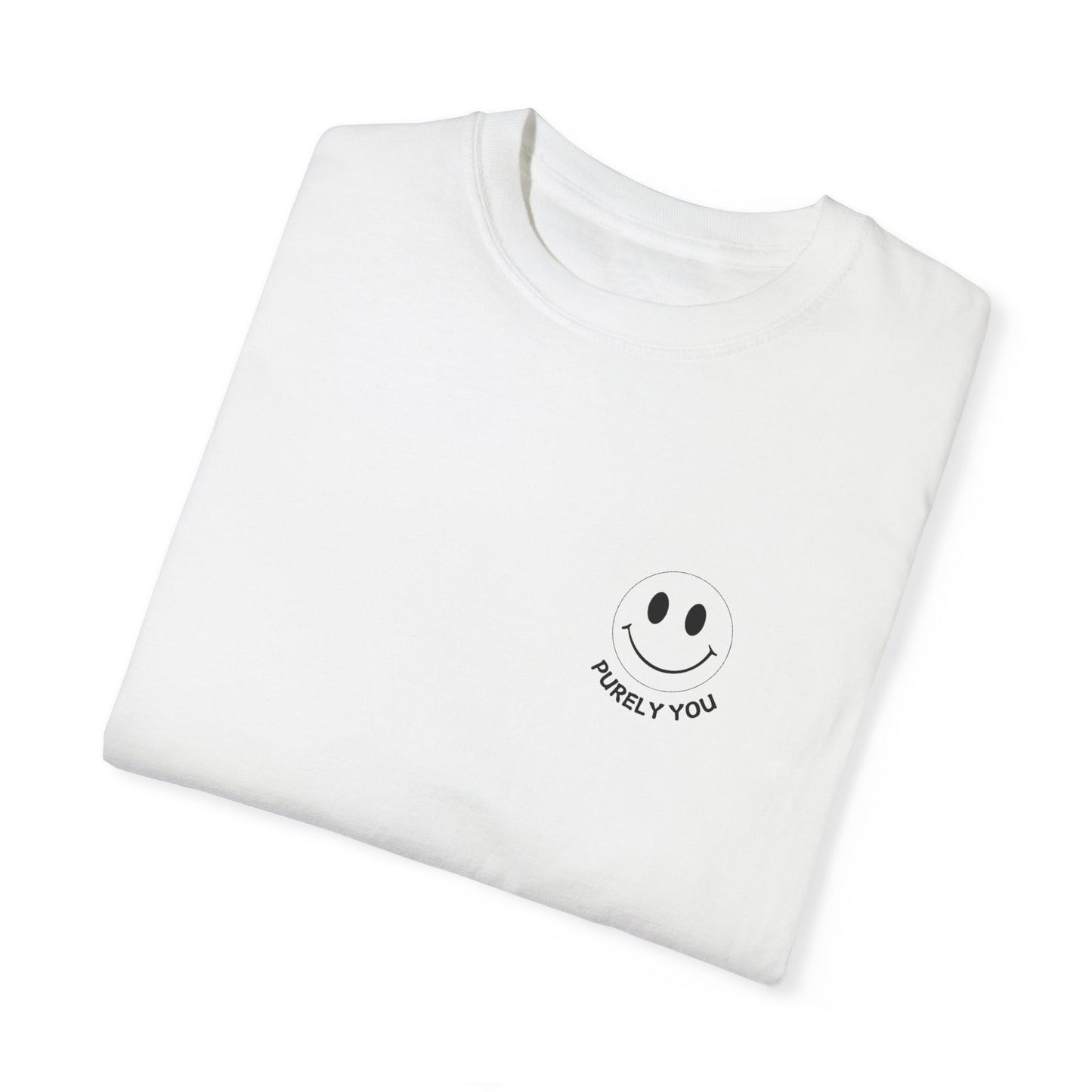 Purely You Unisex Garment-Dyed T-Shirt - Vintage Smile Design