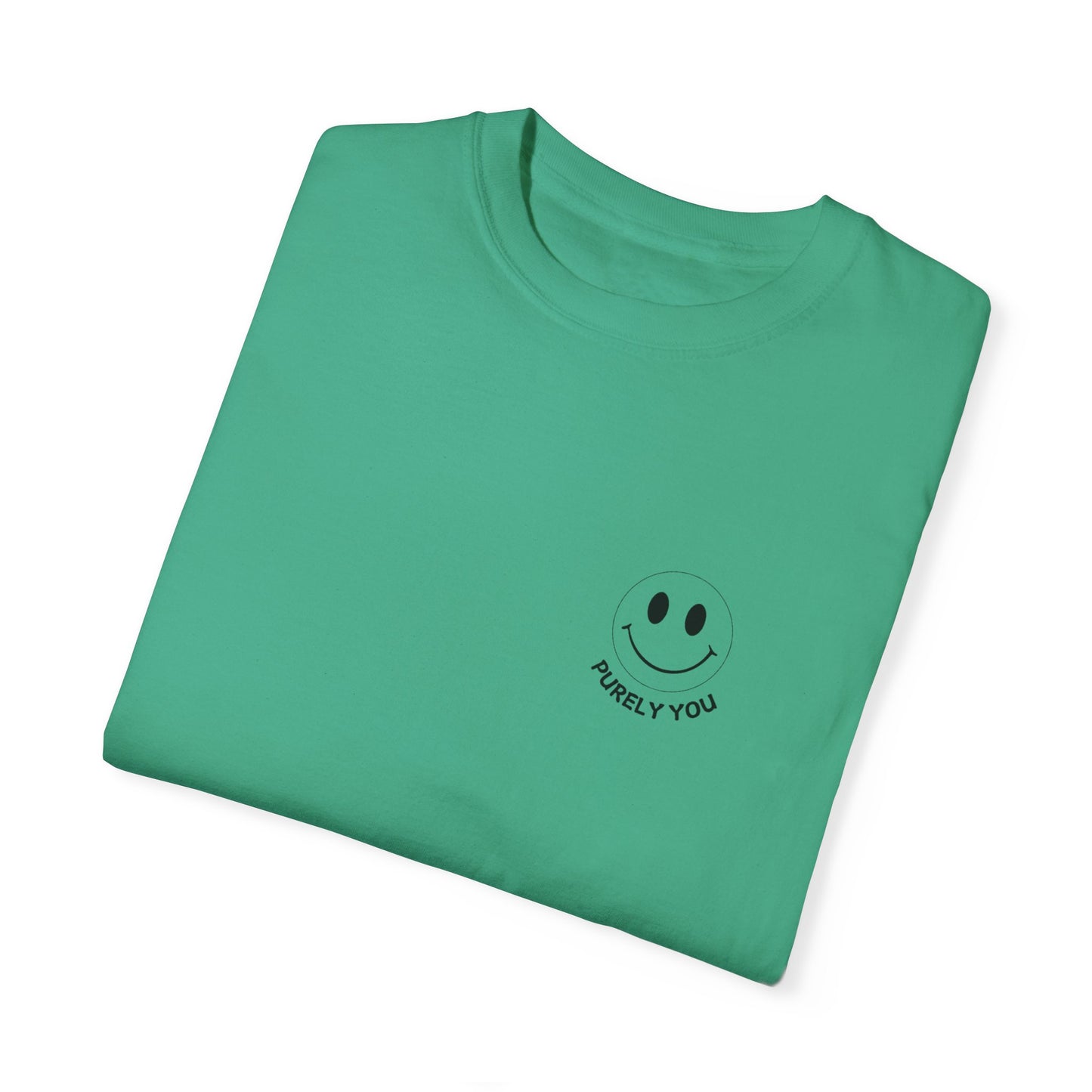 Purely You Unisex Garment-Dyed T-Shirt - Vintage Smile Design