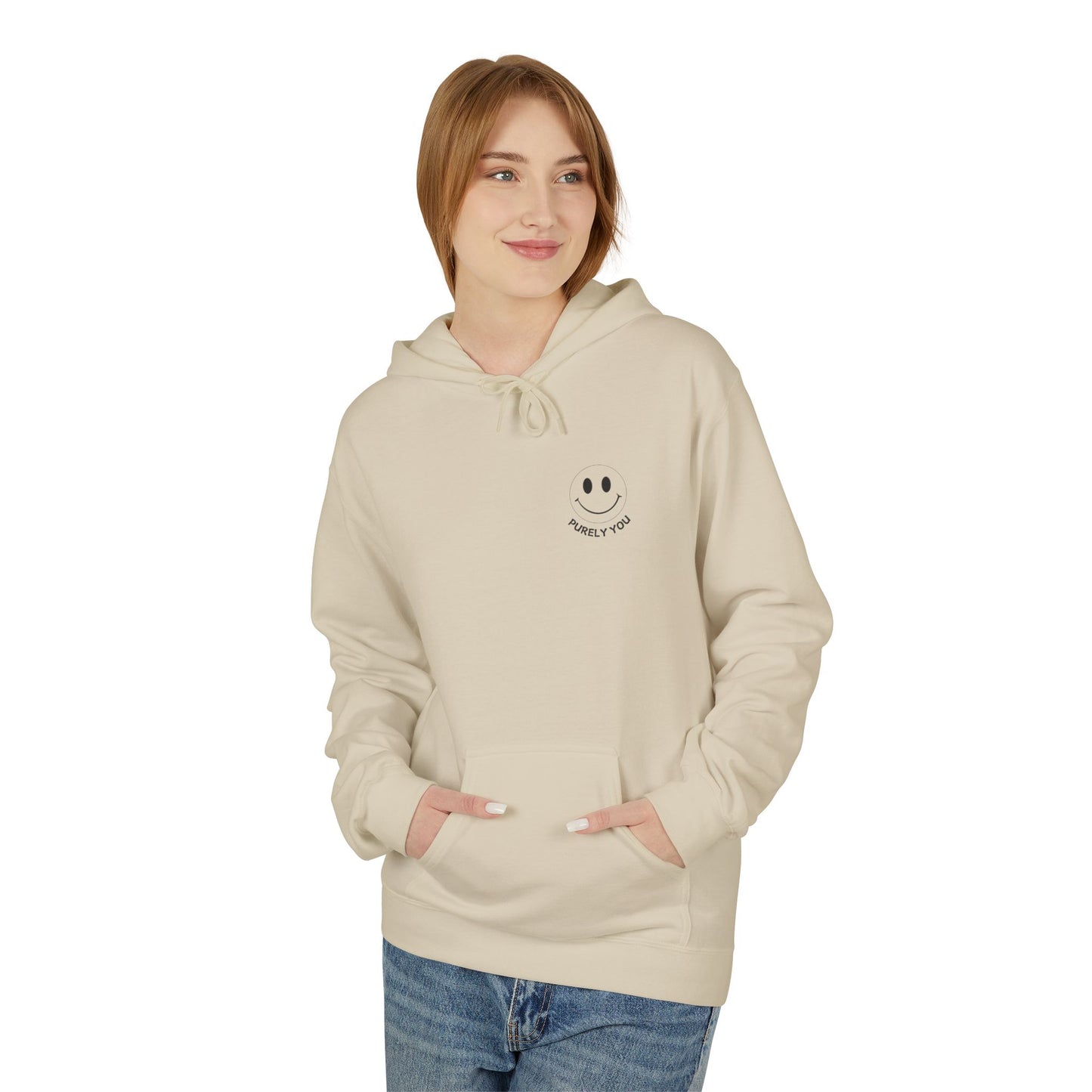 Purely You Smiley Hoodie - Unisex Midweight Softstyle - 10 Reasons to Be You