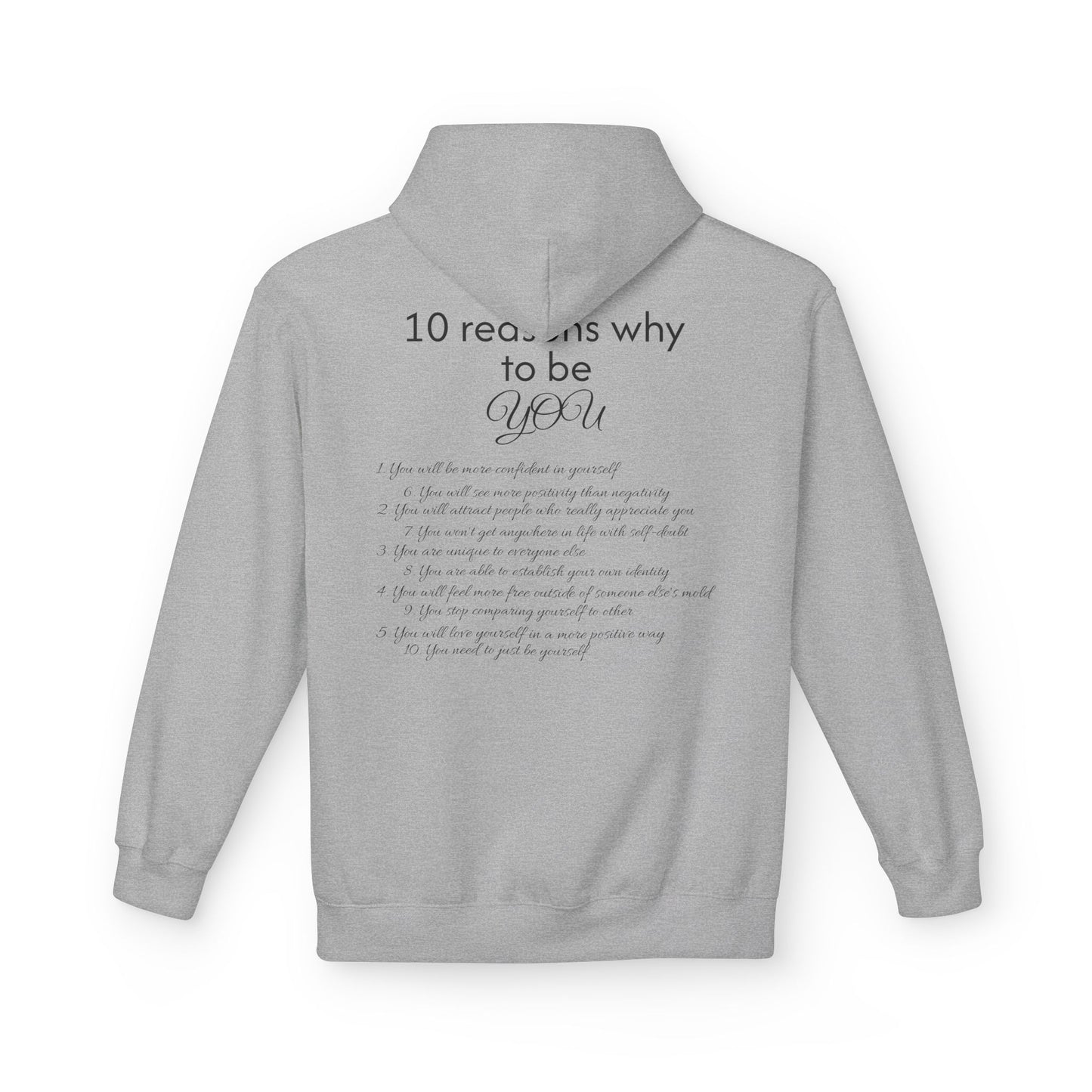 Purely You Smiley Hoodie - Unisex Midweight Softstyle - 10 Reasons to Be You
