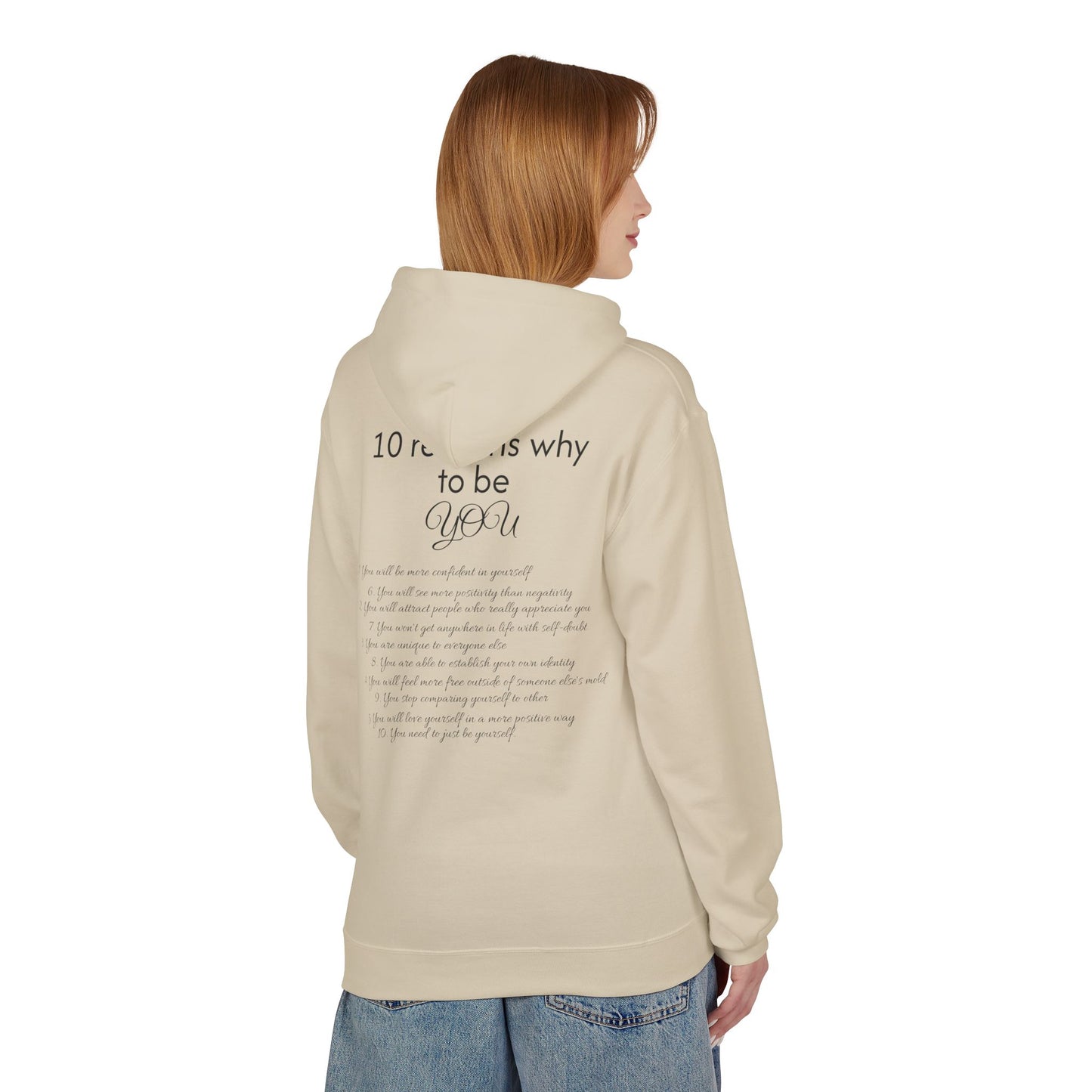 Purely You Smiley Hoodie - Unisex Midweight Softstyle - 10 Reasons to Be You