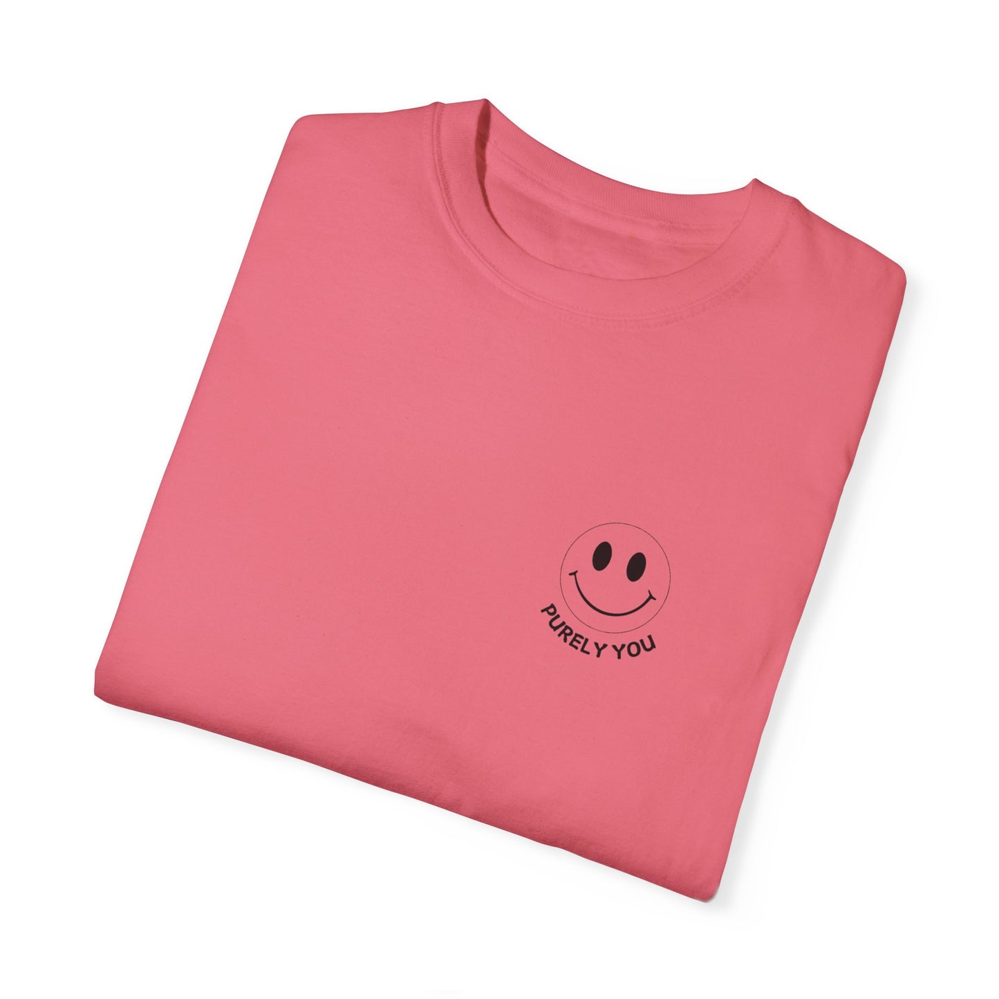 Purely You Unisex Garment-Dyed T-Shirt - Vintage Smile Design