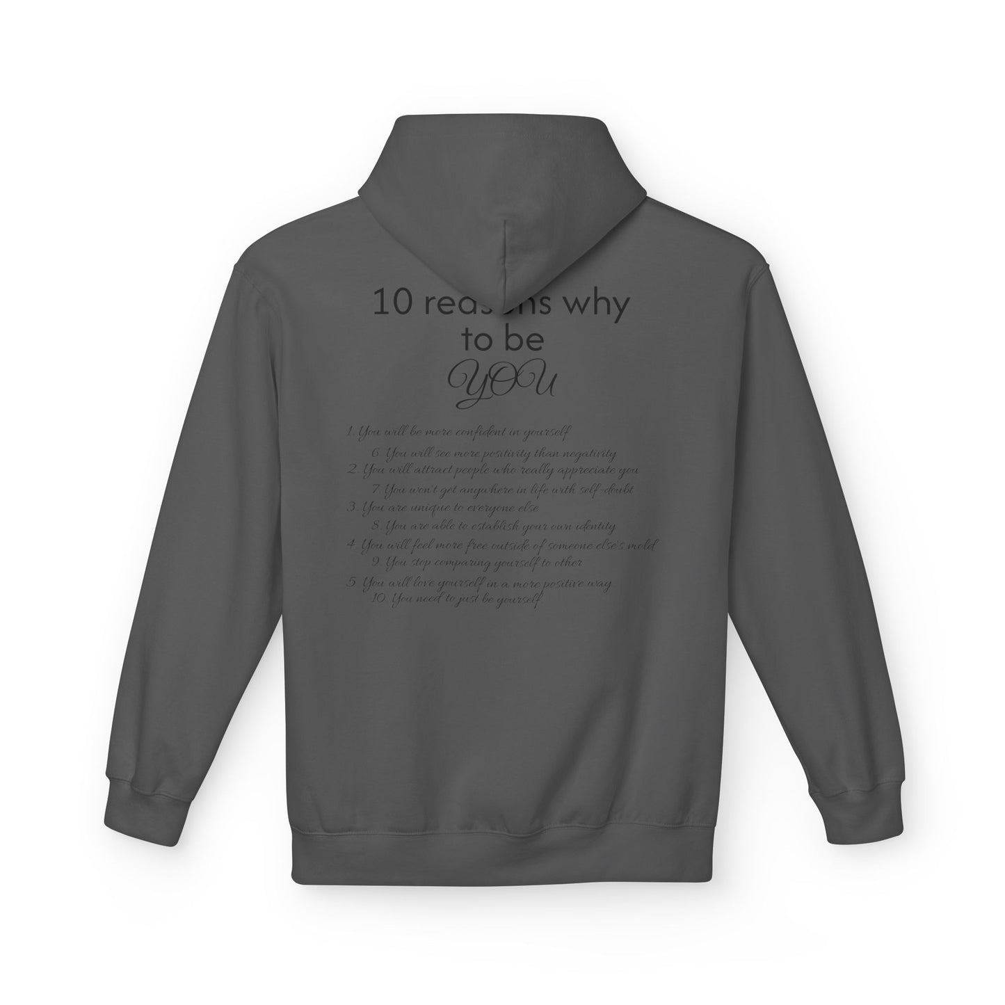 Purely You Smiley Hoodie - Unisex Midweight Softstyle - 10 Reasons to Be You