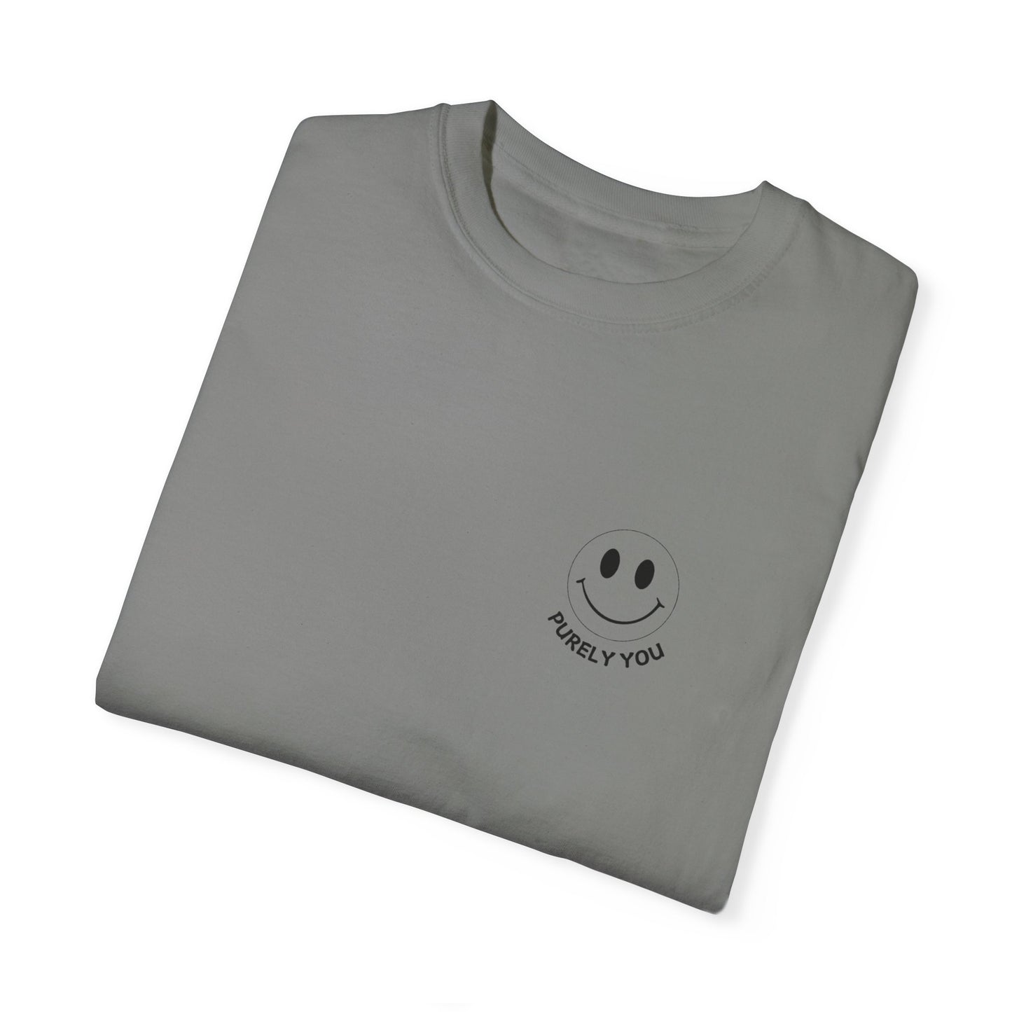 Purely You Unisex Garment-Dyed T-Shirt - Vintage Smile Design